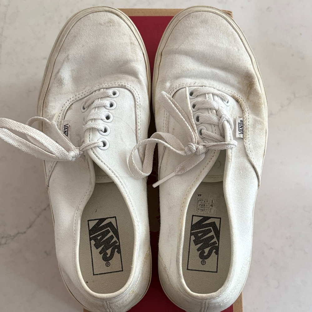 Vans True White Canvas Sneakers